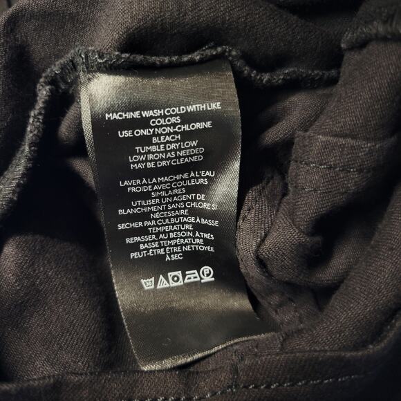 Free People We The Free Denim Mini Skirt Womens 4 Black Jean Full Front Zip New - Picture 8 of 12